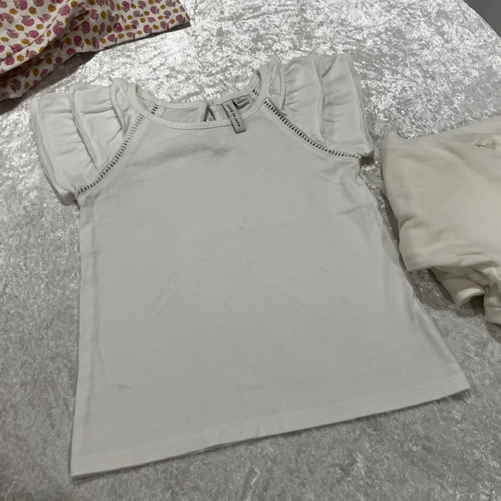 Lot bundle Of 6 Pieces Mix Kids Clothing Tops And Leggings Size 6 Girls - Picture 5 of 10